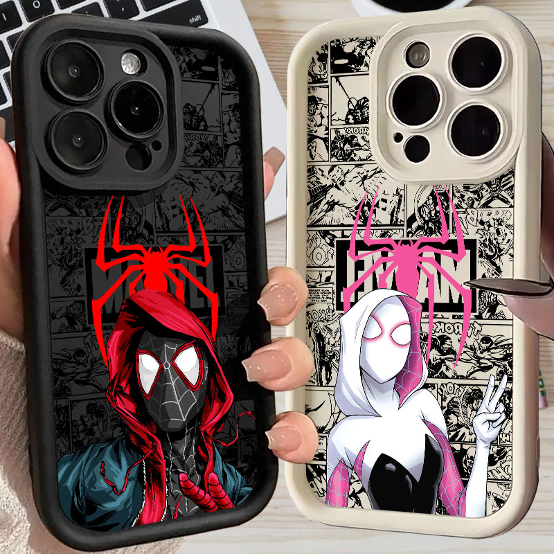 Phone Cases Iphone 17 - Spiderman Miles Morales Gwen Marvel Comics