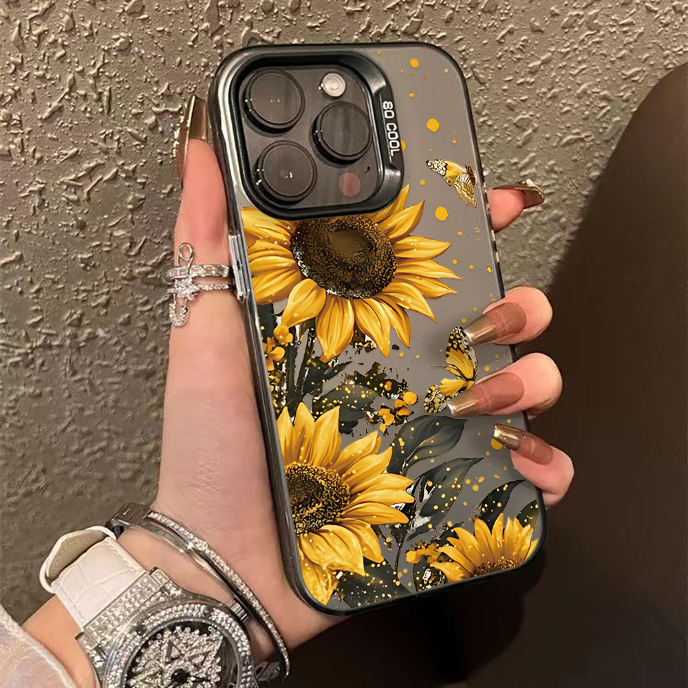 Phone Cases Rugged - Luxury Flower Phone Case For iPhone