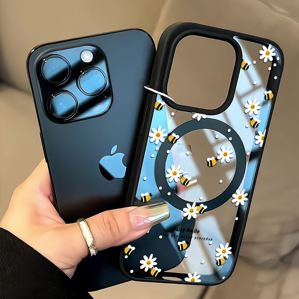 Phone Cases With Magsafe - Fresh Daisy Bee Phone Case For
