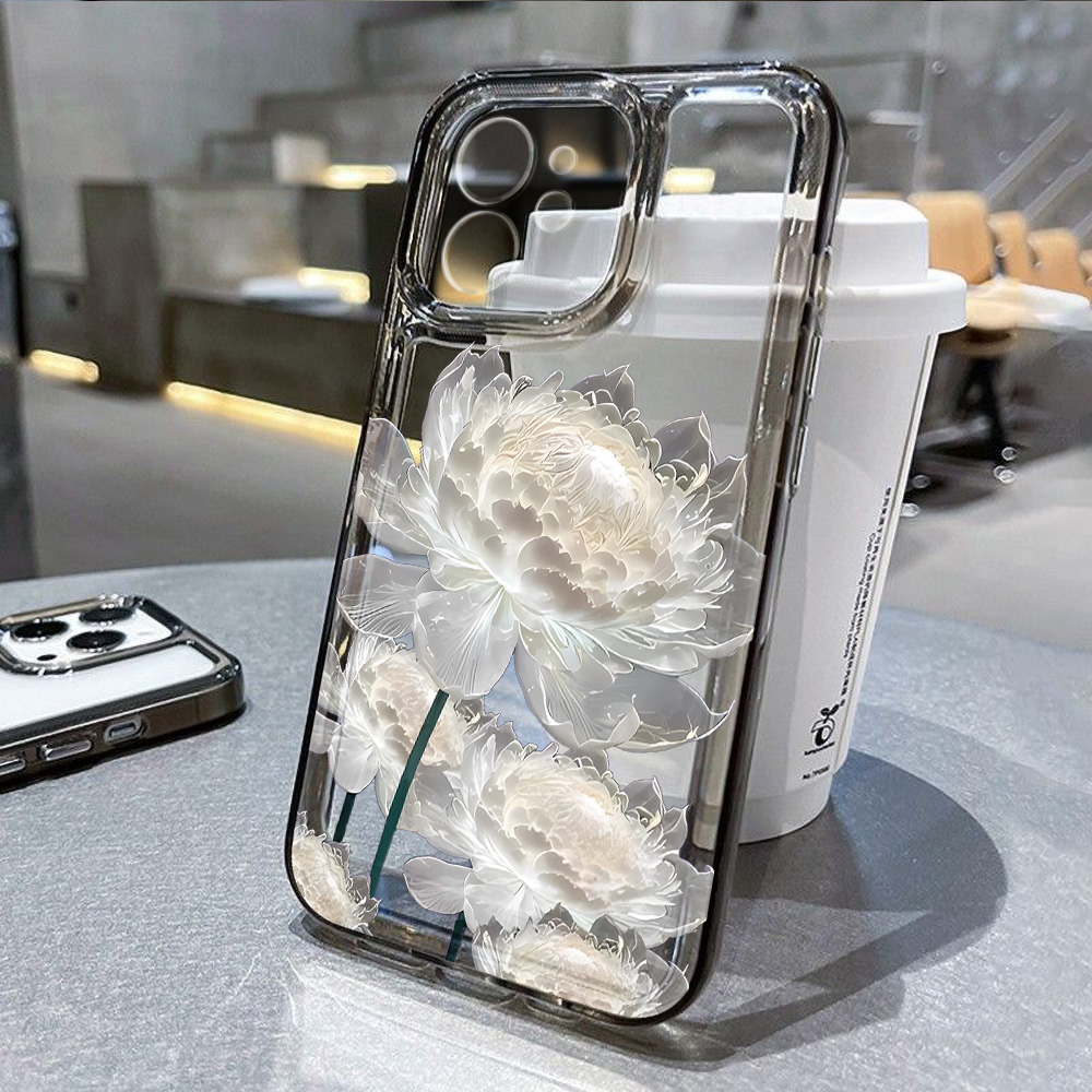 Phone Cases Dior - Lotus Flower Transparent Phone Case For
