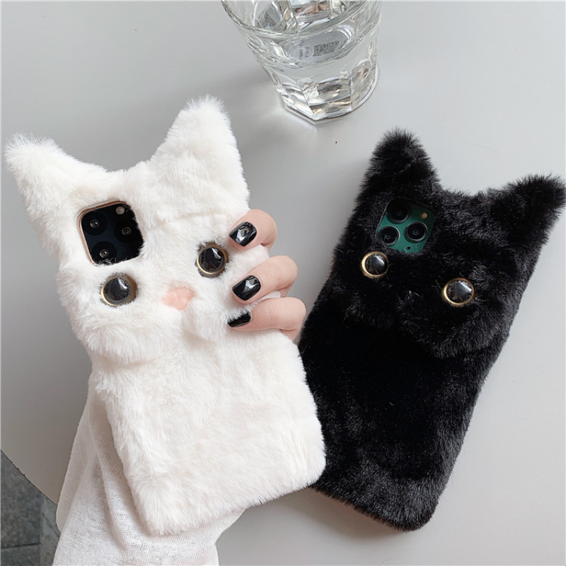 3D Cute Cartoon Cat Furry Plus - Phone Cases Iphone 17 评论和价格