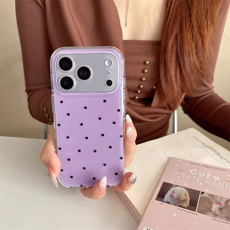 Korean Ins Girl Simple Purple  - Phone Cases Cool Girl 评论和价格