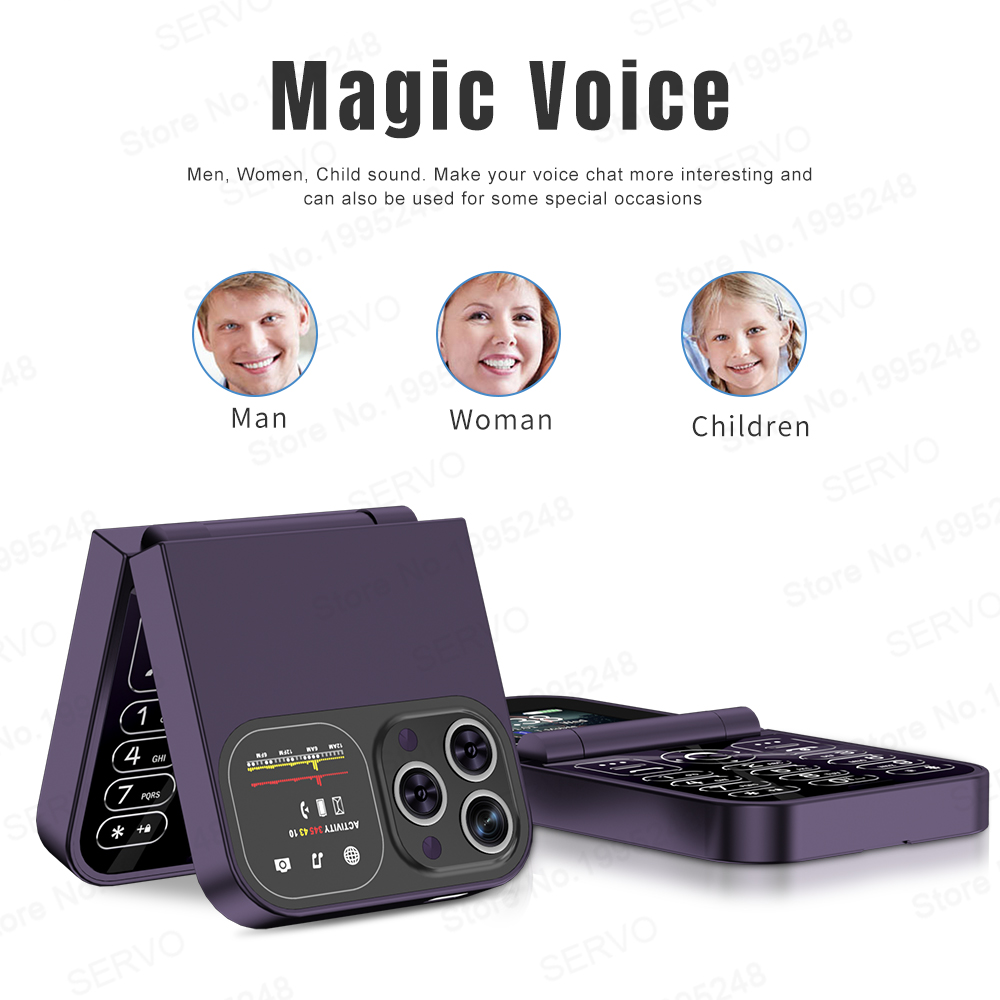SERVO F15 Mini GSM Flip Mobile - Phone Cases Verizon 评论和价格