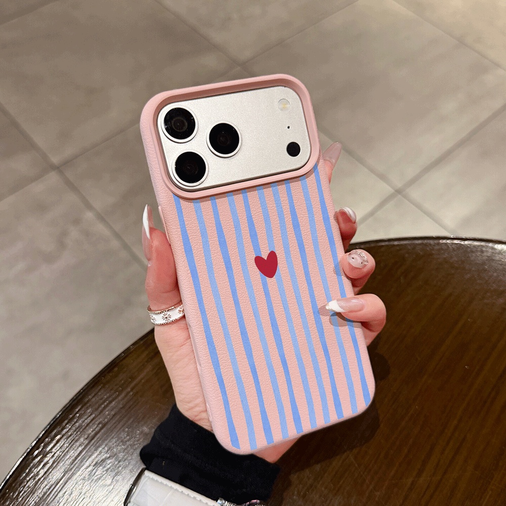 Vertical Stripes Hearts Phone  - Phone Cases Iphone 17 评论和价格