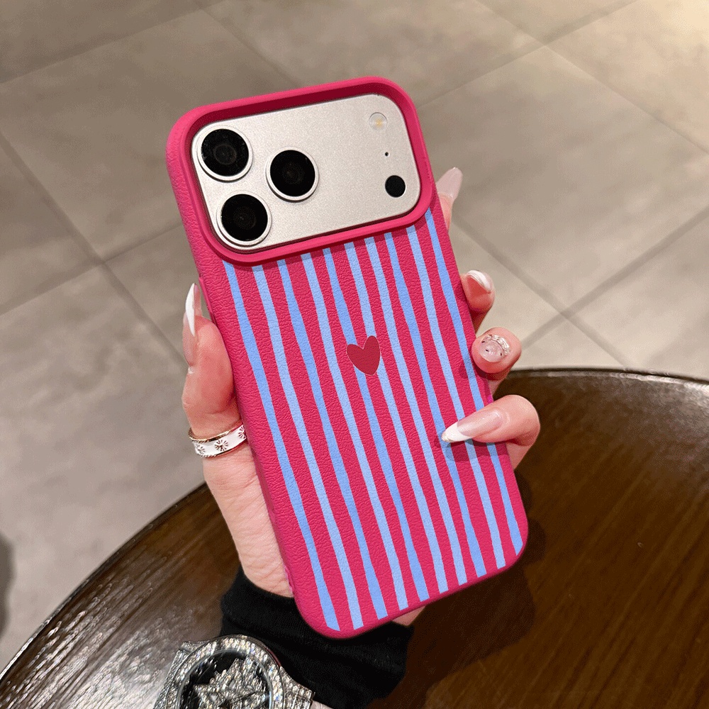 Vertical Stripes Hearts Phone  - Phone Cases Iphone 17 评论和价格