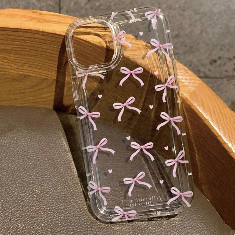Cute Pink Heart Bow Phone Case - Phone Cases Dior 评论和价格