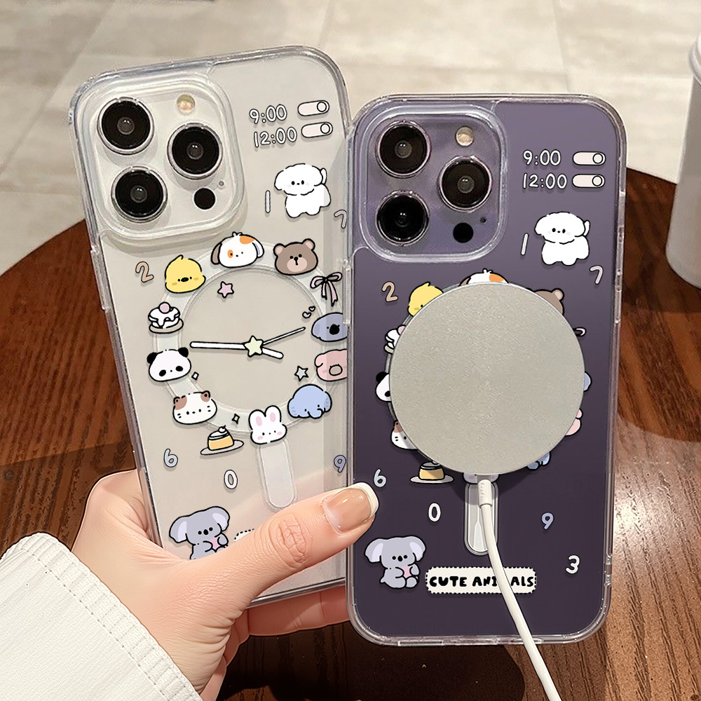 Cute Cartoon Animals Phone Cas - Phone Cases With Magsafe 评论和价格
