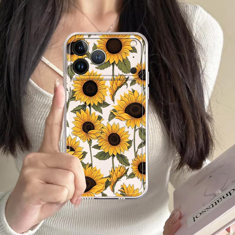 Cute Sunflower Pattern Case fo - Phone Cases Iphone 17 评论和价格