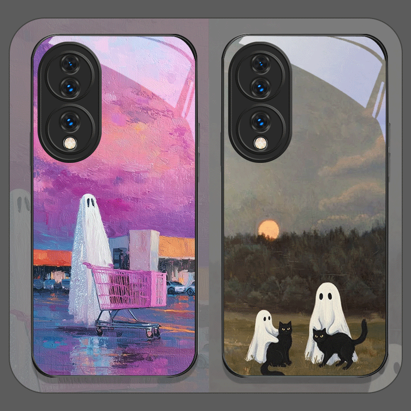 Cute Cartoon Black Cat Ghost P - Huawei Nova 12 评论和价格