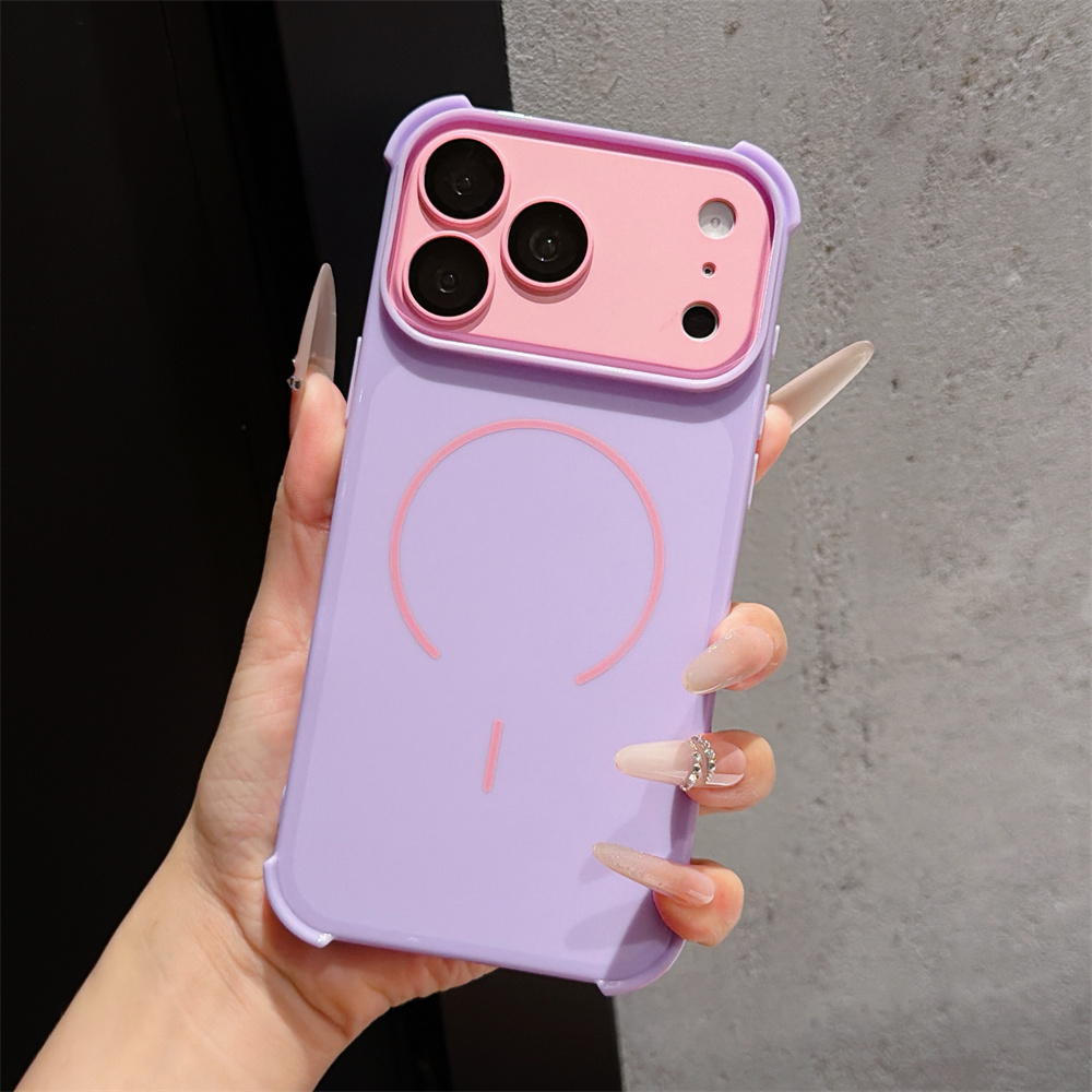 Contrast Color Armor Phone Cas - Phone Cases With Magsafe 评论和价格
