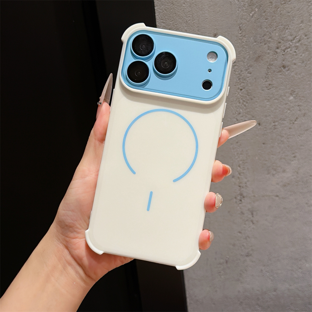 Contrast Color Armor Phone Cas - Phone Cases With Magsafe 评论和价格