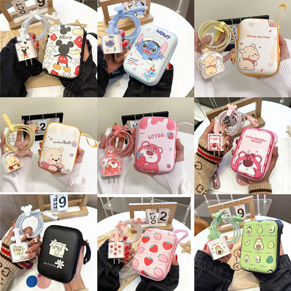 Cartoon Cable Protector for iP - Phone Cases Rubber 评论和价格