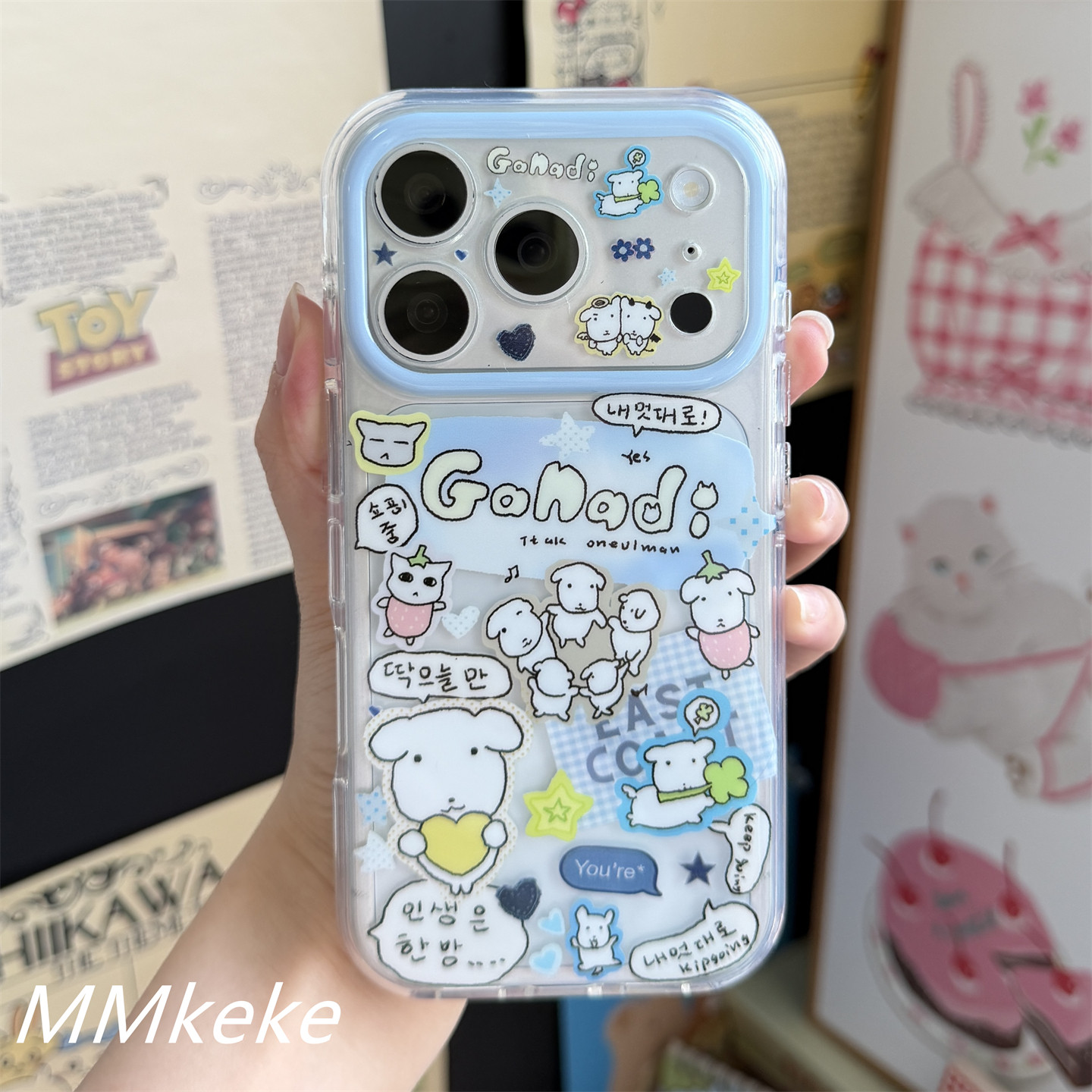 Korea ins Big Head Puppy Line  - Phone Cases Cool Girl 评论和价格