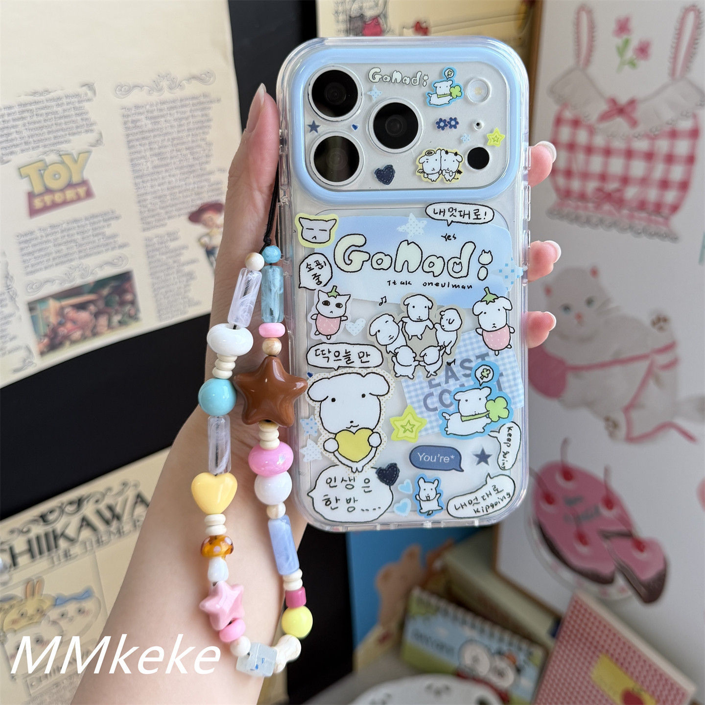 Korea ins Big Head Puppy Line  - Phone Cases Cool Girl 评论和价格