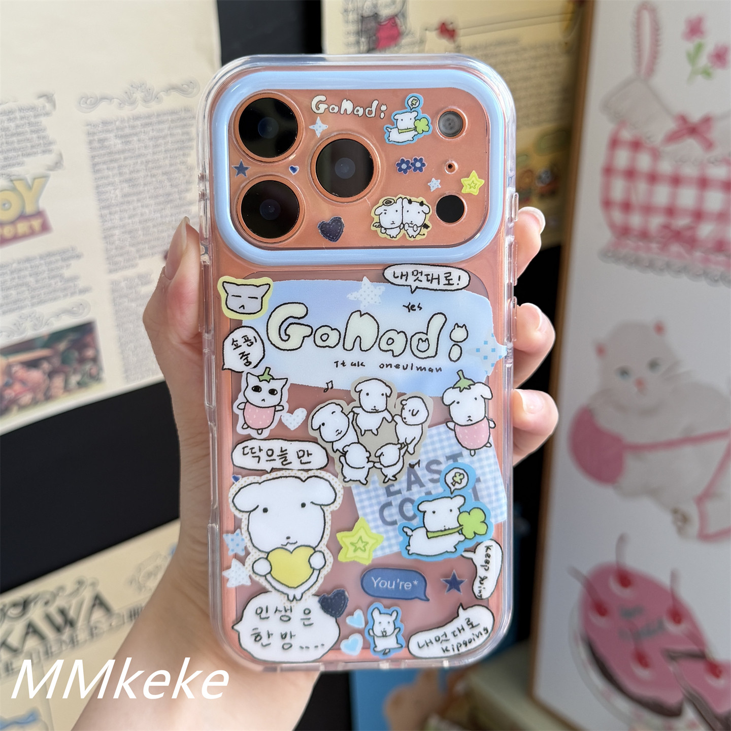 Korea ins Big Head Puppy Line  - Phone Cases Cool Girl 评论和价格