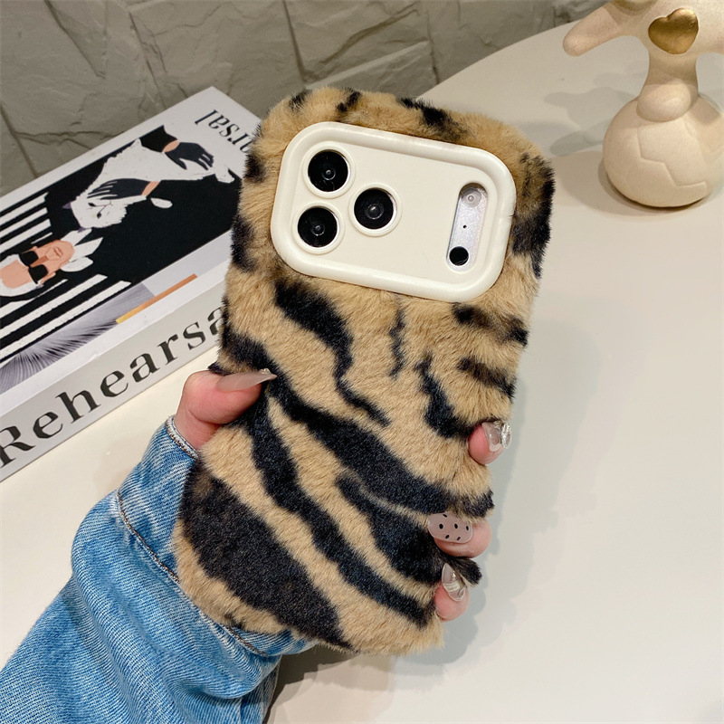 Luxury Zebra Pattern Fluffy Pl - Phone Cases Iphone 17 评论和价格
