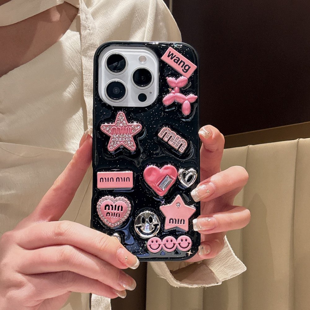 Cute 3D Love Heart Y2K Star Sp - Phone Cases Dior 评论和价格