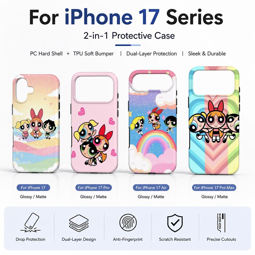 Anime P-Powerpuff Girls Phone  - Phone Cases Cool Girl 评论和价格