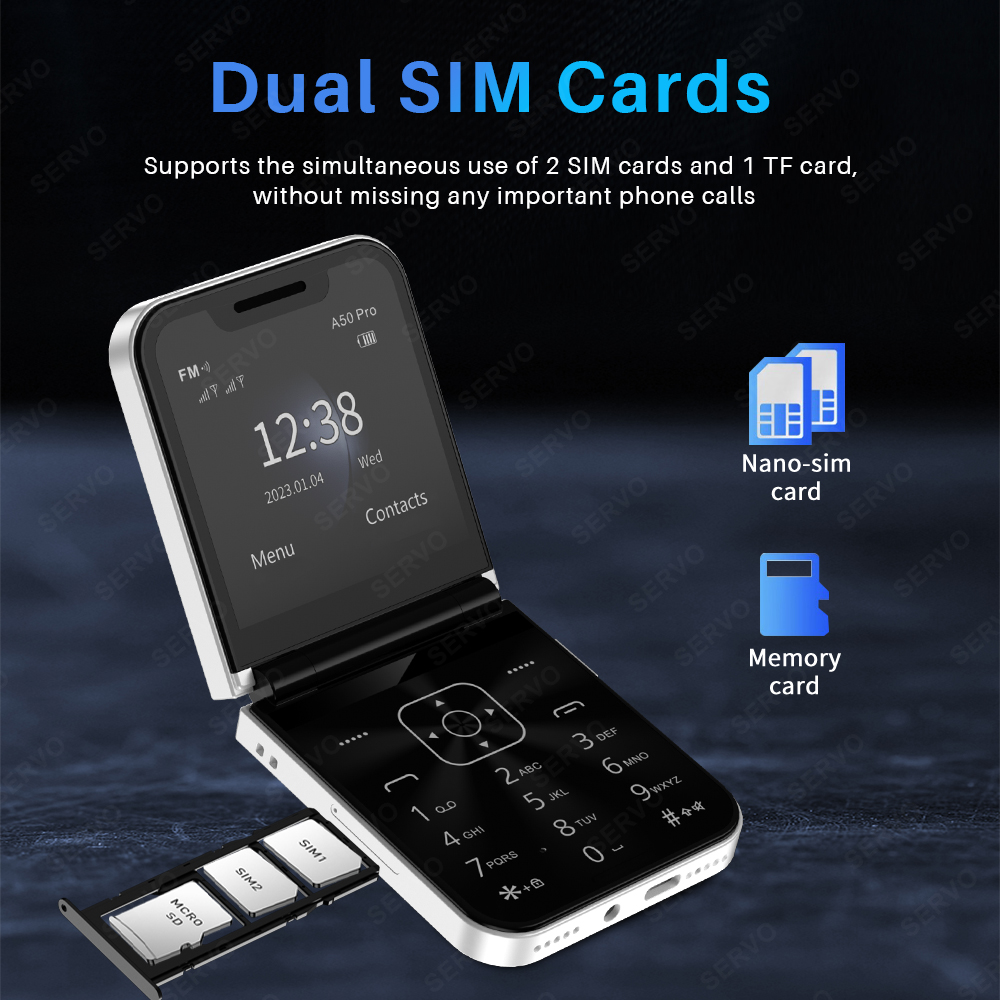 SERVO A50 Pro Flip Phone Dual  - Phone Cases Verizon 评论和价格