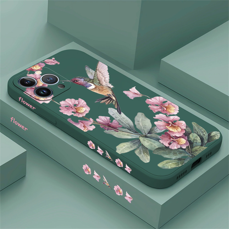 Painted Flowers Birds Phone Ca - Phone Cases Dior 评论和价格