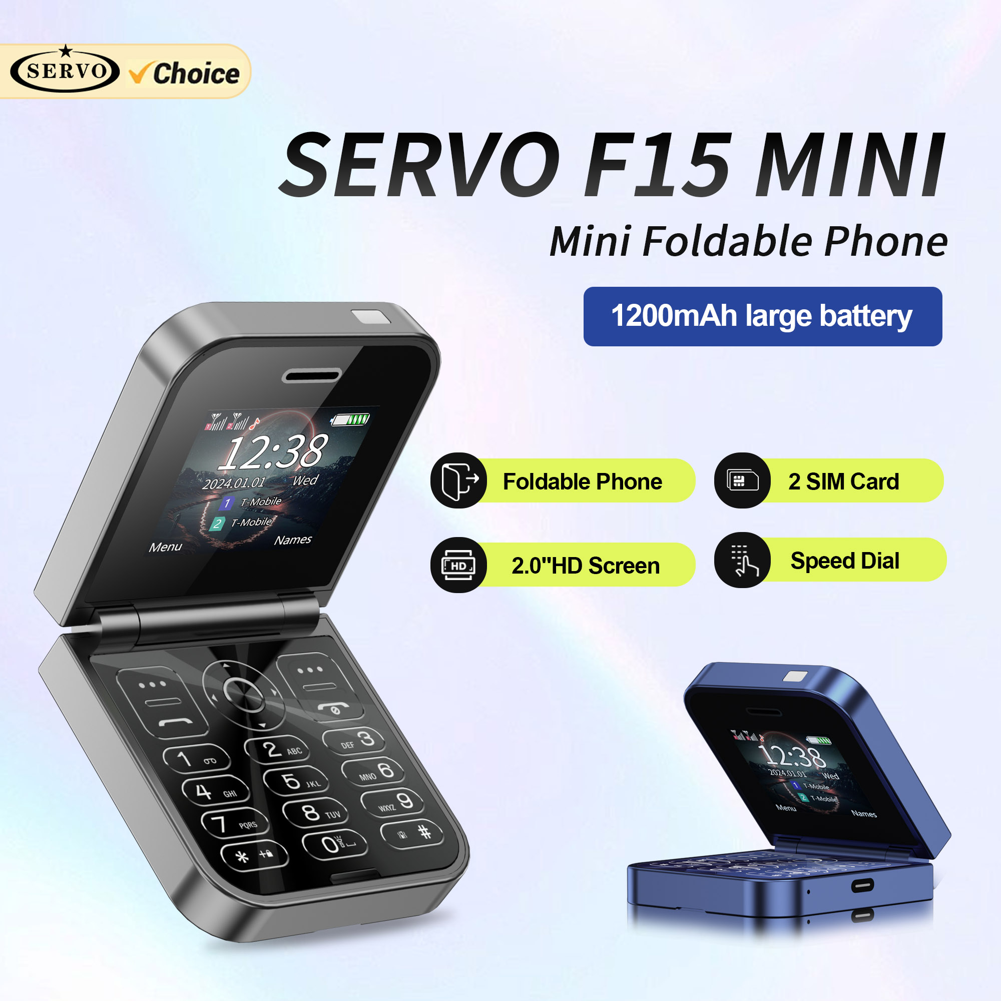 SERVO F15 Mini Small Flip Mobi - Phone Cases Verizon 评论和价格