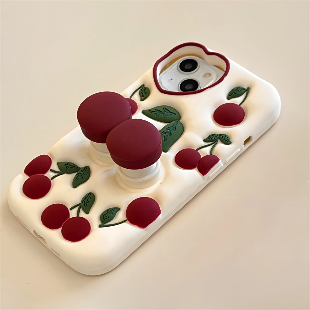 Funny Cartoon 3D Cherry Kickst - Phone Cases Dior 评论和价格