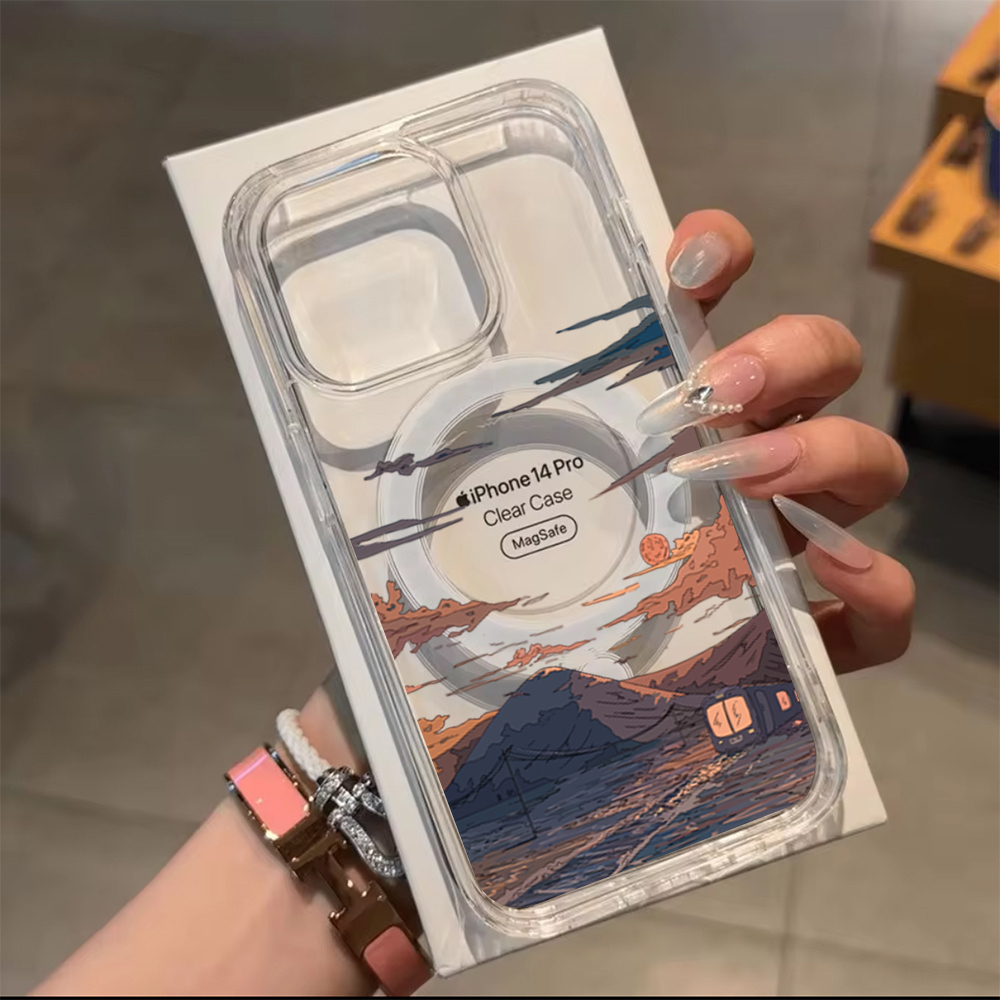Sunset Pattern Fashion Phone C - Phone Cases With Magsafe 评论和价格