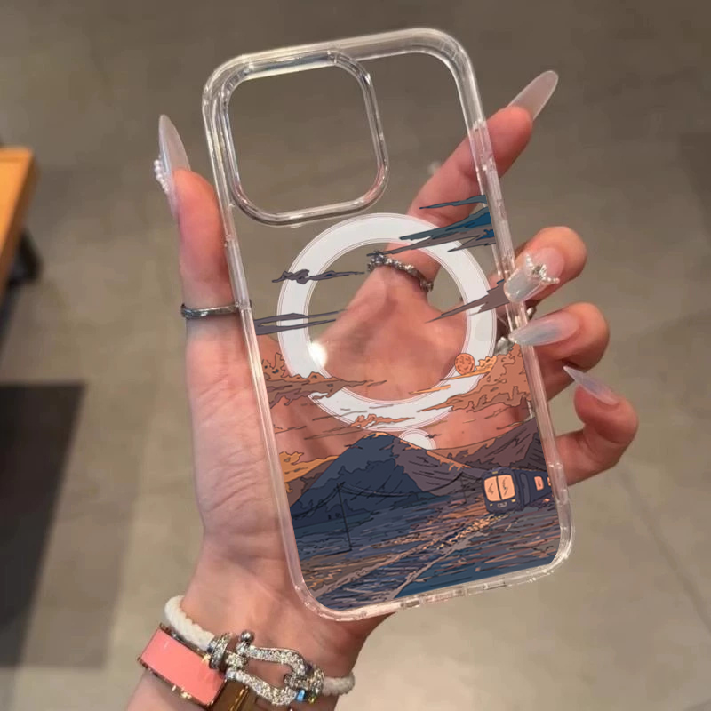Sunset Pattern Fashion Phone C - Phone Cases With Magsafe 评论和价格
