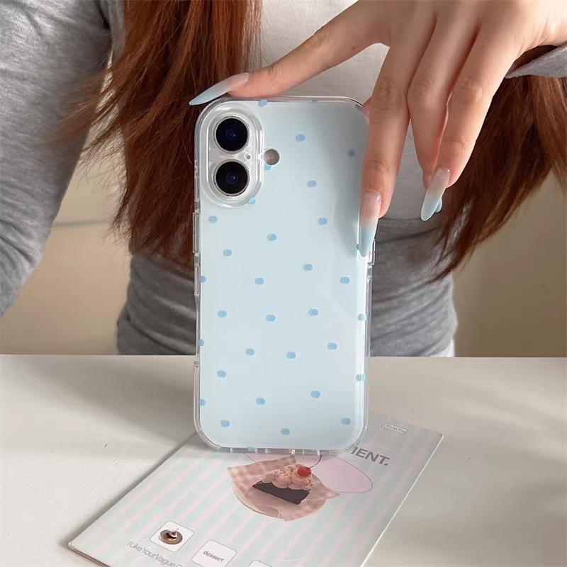 Korean Ins Girl Simple Blue Pi - Phone Cases Cool Girl 评论和价格