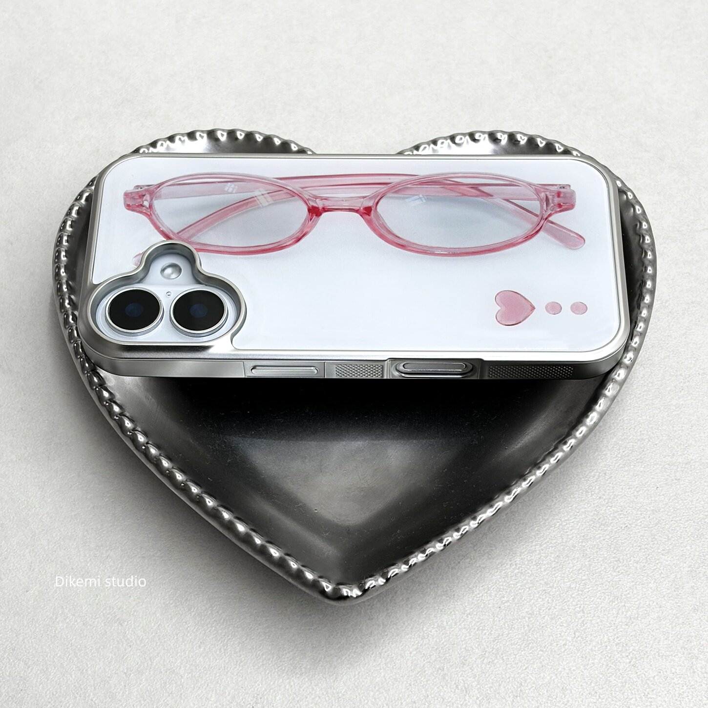 Korean ins Girl Heart Pink Gla - Phone Cases Cool Girl 评论和价格