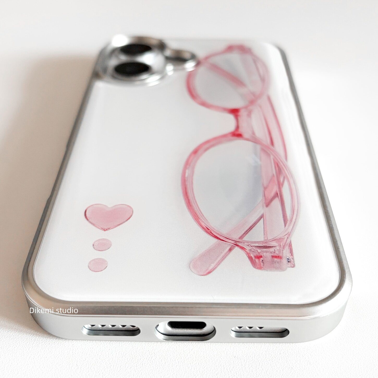 Korean ins Girl Heart Pink Gla - Phone Cases Cool Girl 评论和价格