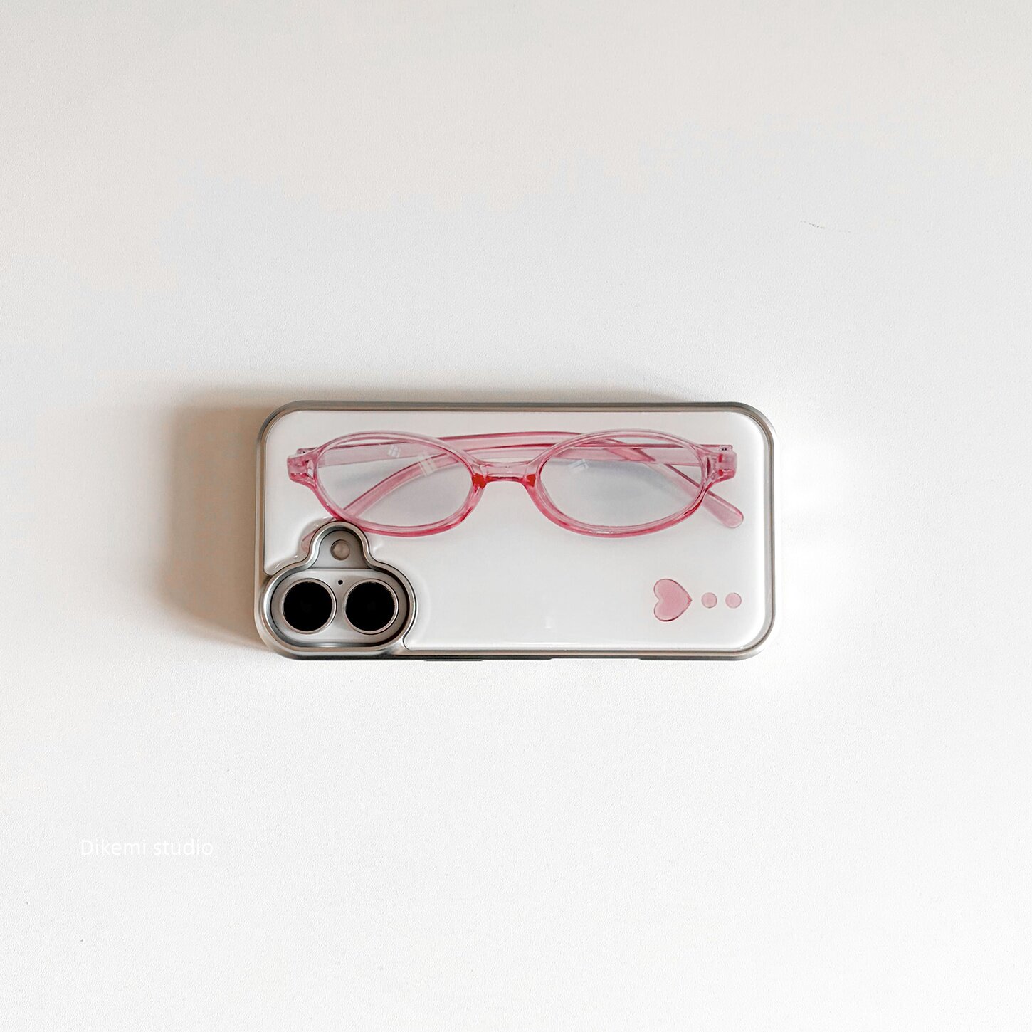 Korean ins Girl Heart Pink Gla - Phone Cases Cool Girl 评论和价格