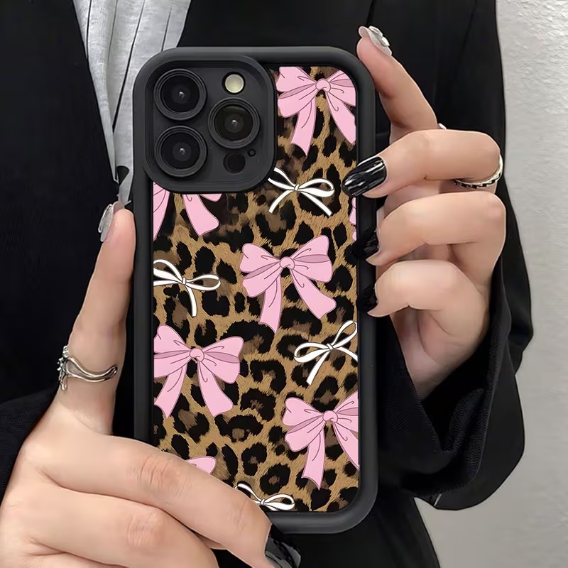 Leopard Print Bow Phone Case F - Phone Cases Iphone 17 评论和价格
