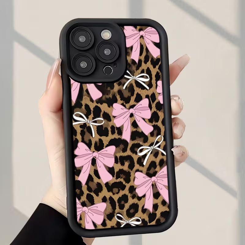 Leopard Print Bow Phone Case F - Phone Cases Iphone 17 评论和价格