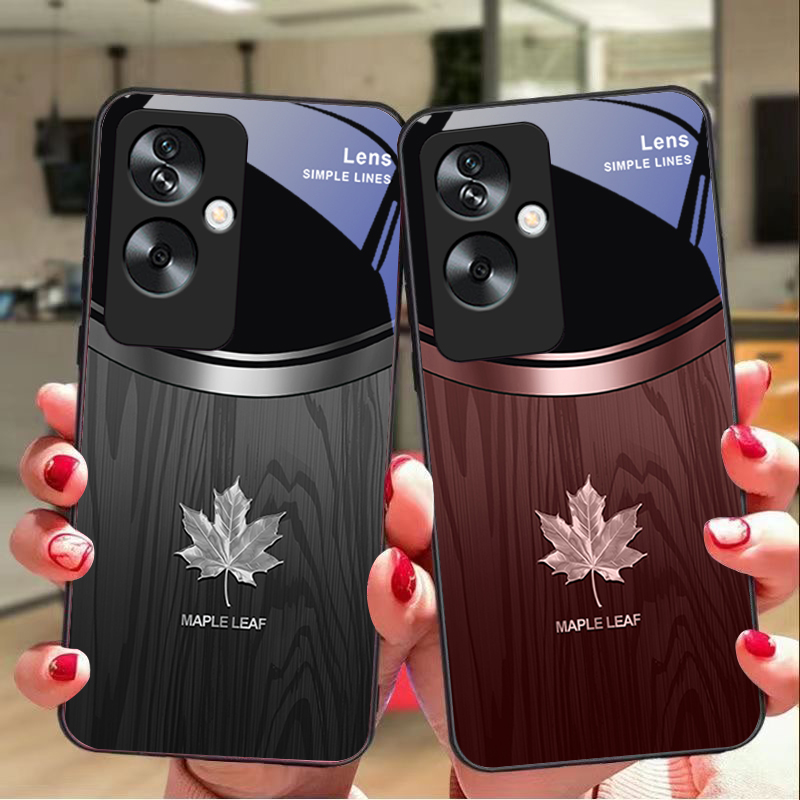 Wood Grain Maple Leaf For Oppo - Realme Note 50 评论和价格