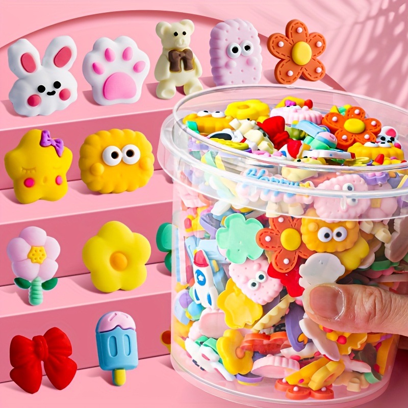 100pcs DIY Mixed Flower Animal - Phone Cases Rubber 评论和价格
