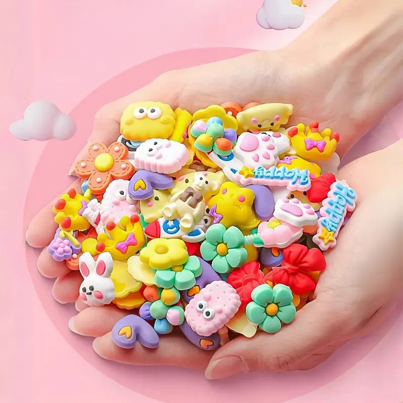 100pcs DIY Mixed Flower Animal - Phone Cases Rubber 评论和价格