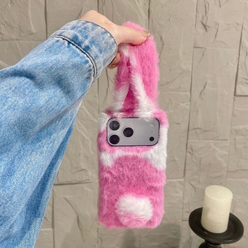 Cute Rabbit Design Fluffy Phon - Phone Cases Iphone 17 评论和价格