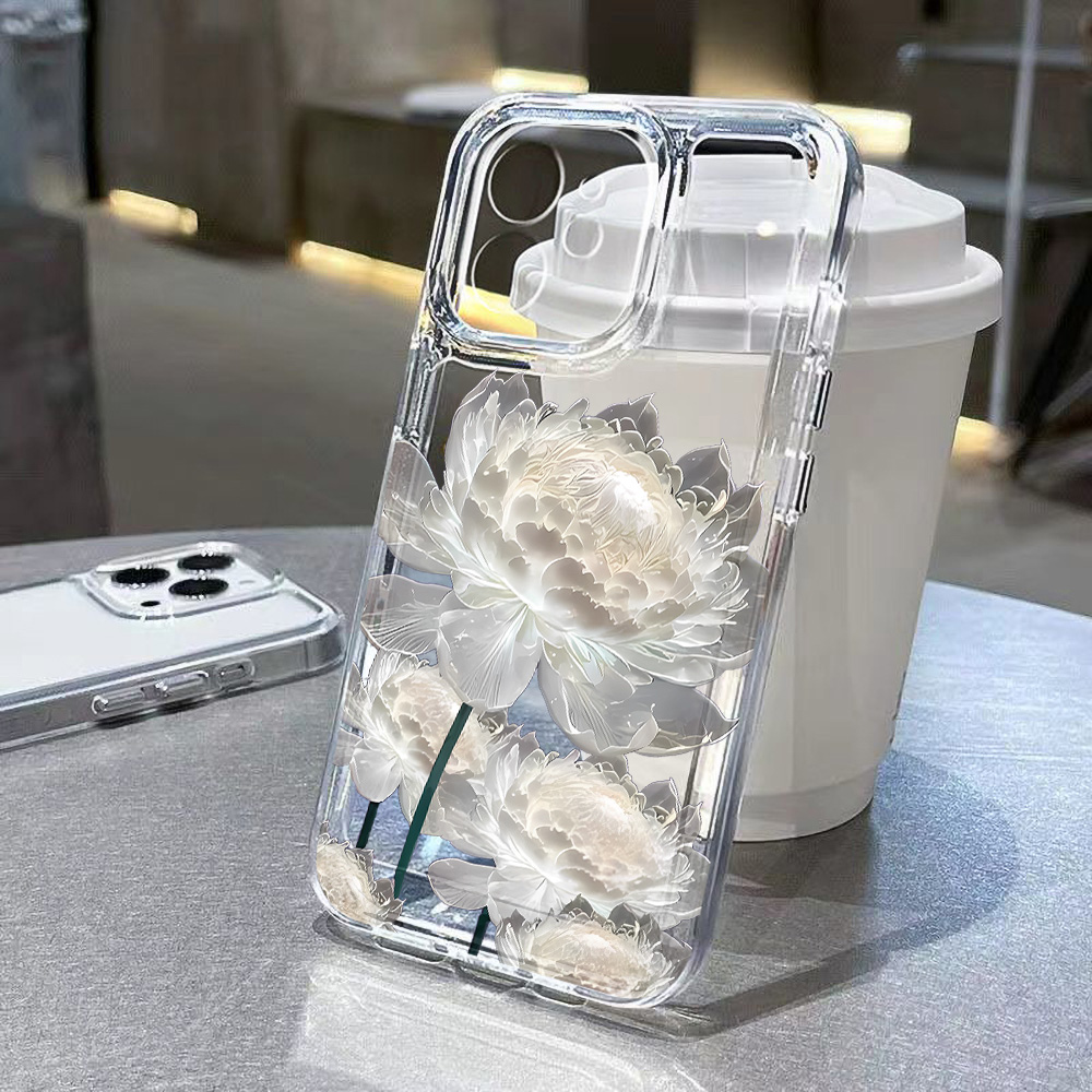 Lotus Flower Transparent Phone - Phone Cases Dior 评论和价格
